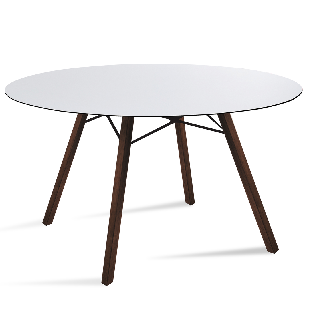 Tisch Wox Iroko 120cm rund von Papatya | buerado.de