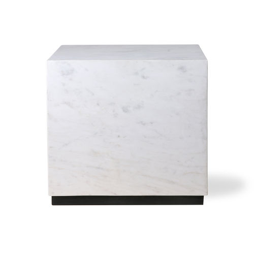 HKliving - White Marble Block Mamor Tisch Weiß