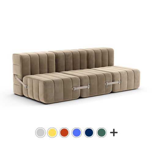 Ambivalenz - Curt 3-Sitzer Sofa (6er-Set)