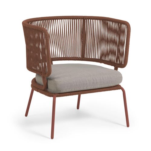 Nadin Outdoor-Sessel aus Seil und verzinktem Stahl - BUERADO Home