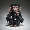 Edge Sculpture - Schimpansen-Baby Hear No Evil Skulptur