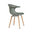 Infiniti - Loop Mono Stuhl mit Holzgestell