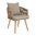 Hemilce Stuhl aus beigem Seil - Buerado Home