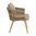 Hemilce Stuhl aus beigem Seil - Buerado Home