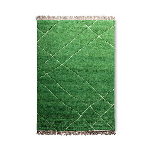 HK Living - Hand Knotted Woolen Rug Yellow/Green Teppich (180x280 cm)