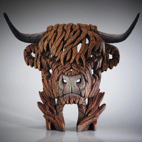 Edge Sculpture - Highland Cow Skulptur