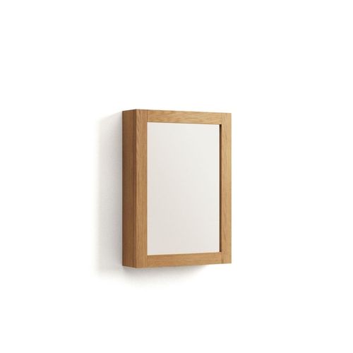 Plubia Badezimmerschrank mit Spiegel aus Teakholz - Buerado Home