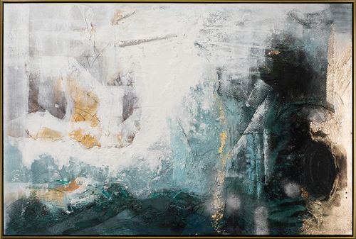 BUERADO Paintings - Abstrakte Kontraste Acryl Gemälde (82,5x122,5cm)