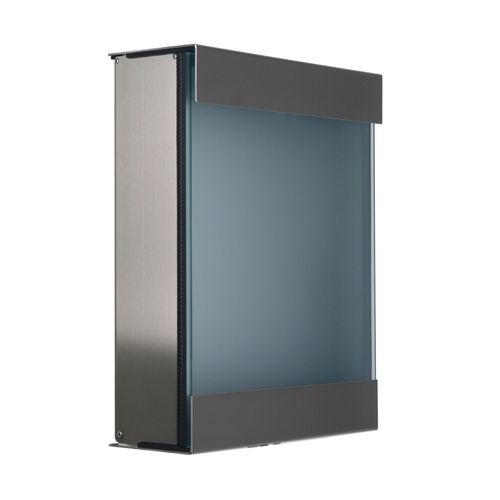 Glasnost Glass 360 Edelstahl Briefkasten - Keilbach Designprodukte